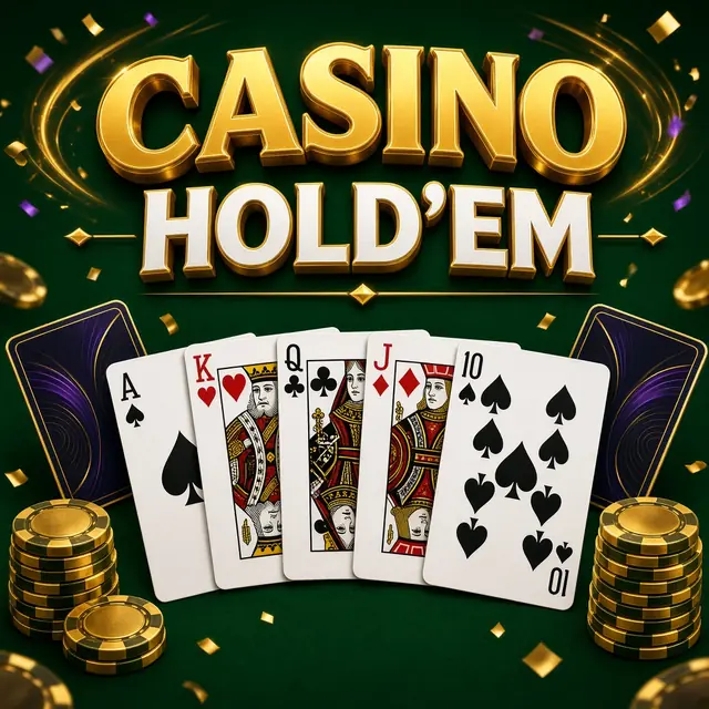 Casino Hold'em, five community cards and two hole cards