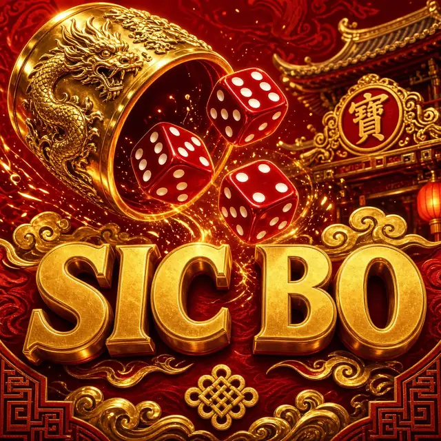 Sic Bo, three dice resting in a round bowl